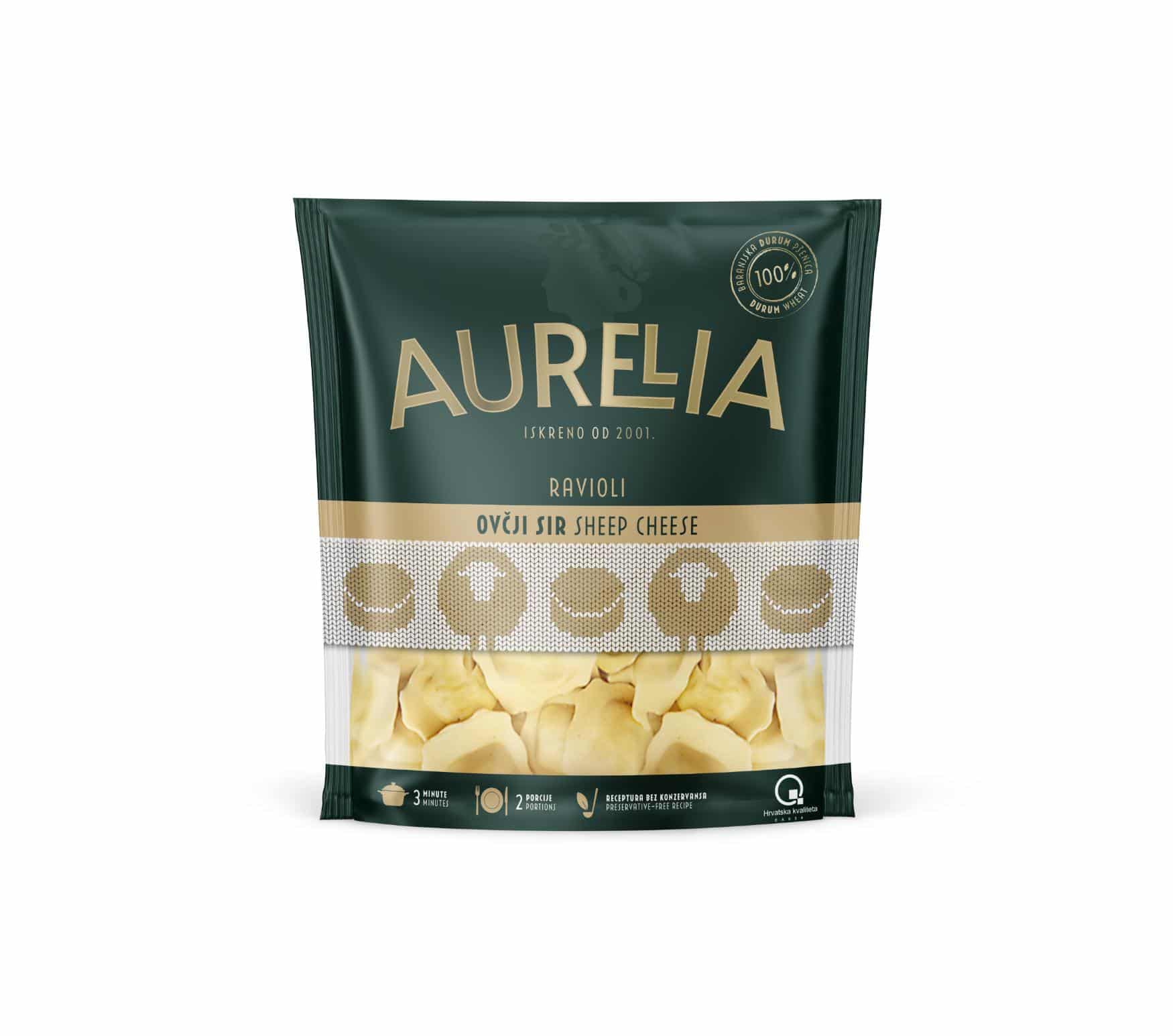 Aurelia ravioli s ovčjim sirom 250g