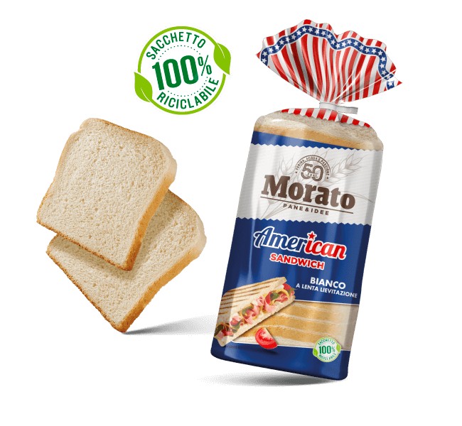 Morato American Pane Bianco Sandwich 550 g